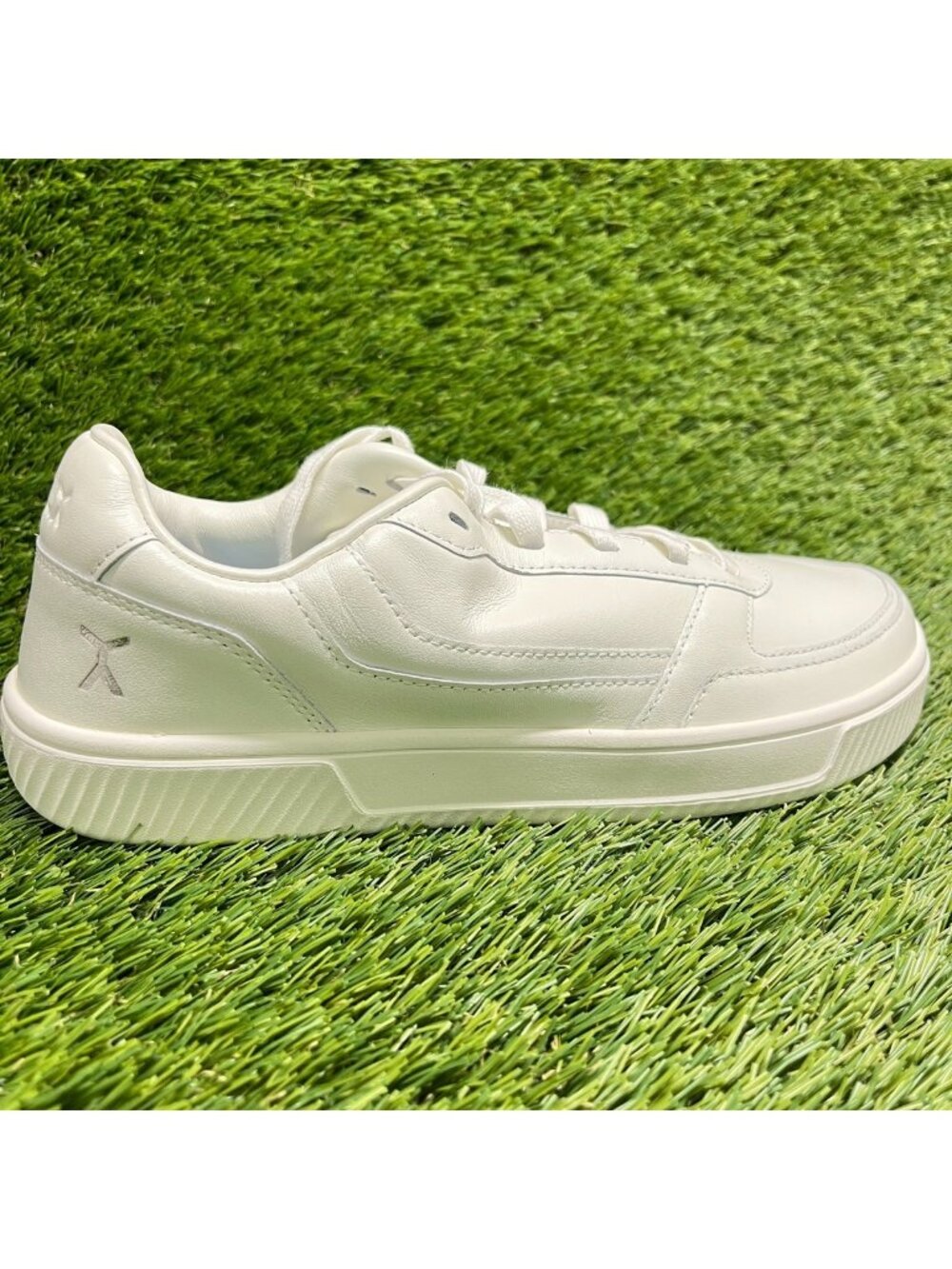 Flux Footwear Adapt Leather Trainer White Mens Size 8 Womens 9.5 Shoes Sneakers